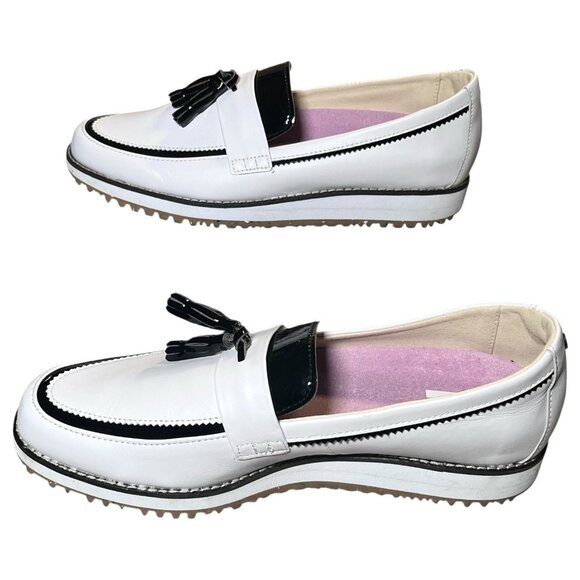 FootJoy Sandy Women's Golf Shoes 8.5 Medium Style 92383, White/Black. Like New - Picture 6 of 16